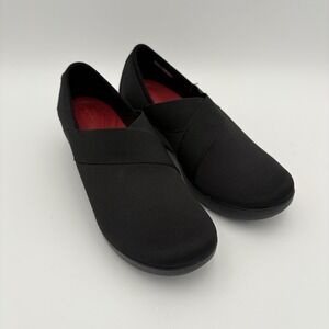 Crocs Dual Comfort Busy Day Loafers Size 7 Stretch Wedge Shoes‎ Black